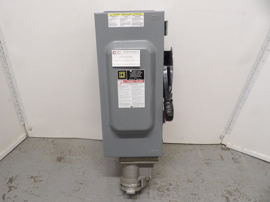 H363AWC - Square D 100A Amp 3P Pole 600V Nema 12K Fusible Heavy Duty Safety Switch