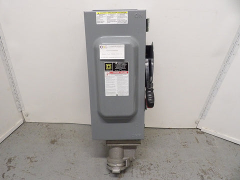H363AWC - Square D 100A Amp 3P Pole 600V Nema 12K Fusible Heavy Duty Safety Switch