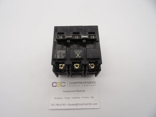 Q315 - ITE 15A Amp 3P Pole 10kA@240V Plug On Circuit Breaker