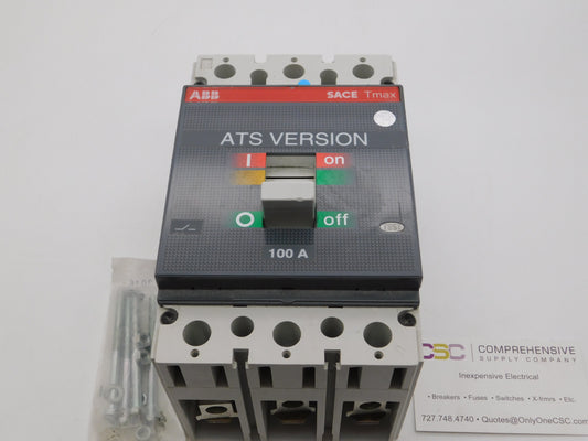 1SDA076101R1 - Abb Sace Tmax 100A 3P Pole Circuit Breaker
