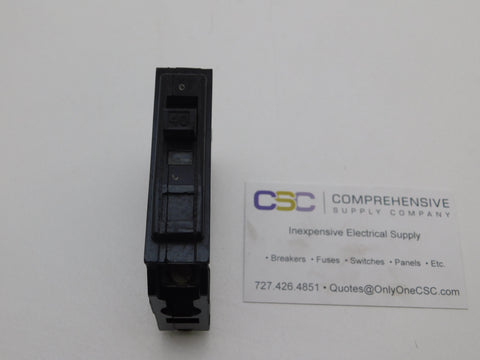 QO140 - Square D 40A Amp 1P Pole 10kA@120/240V Plug On Black Circuit Breaker