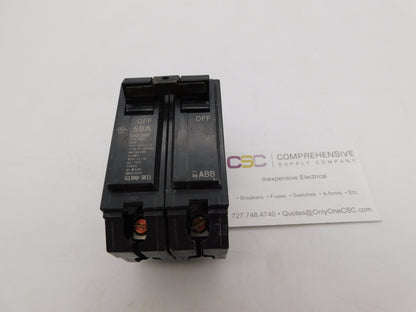THQL2150 - GE 50A Amp 2P Pole 10kA@120/240V Plug On Circuit Breaker