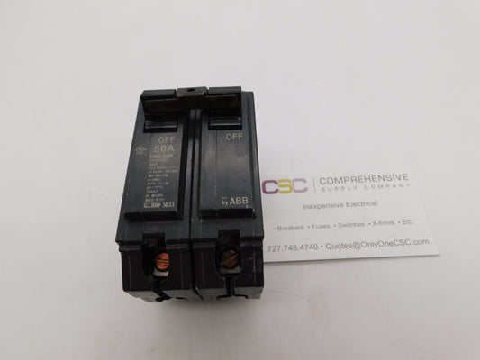THQL2150 - GE 50A Amp 2P Pole 10kA@120/240V Plug On Circuit Breaker