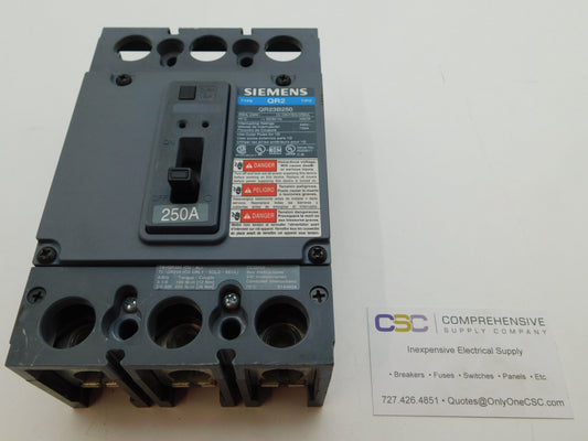 QR23B250 - Siemens 250A Amp 3P Pole 10kA@240V Bolt On Circuit Breaker