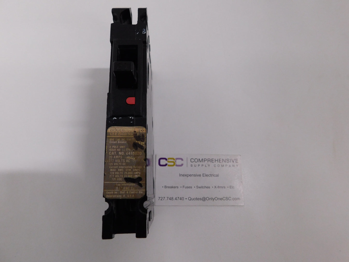 E41B020 - ITE 20A Amp 1P Pole 22kA@277V Bolt On Circuit Breaker
