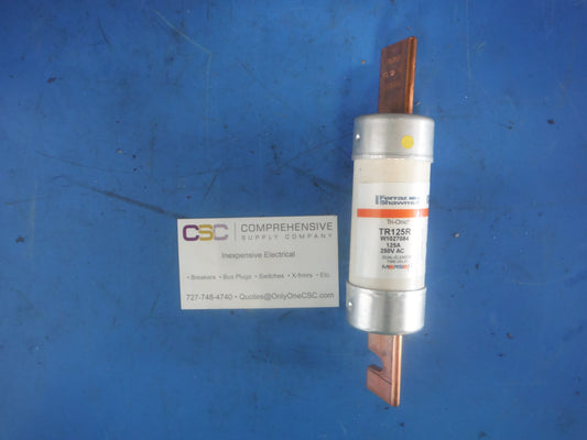TR125R - Ferraz Shawmut 125A Amp 250V Class Rk5 Tri-Onic Time Delay Blade Fuse