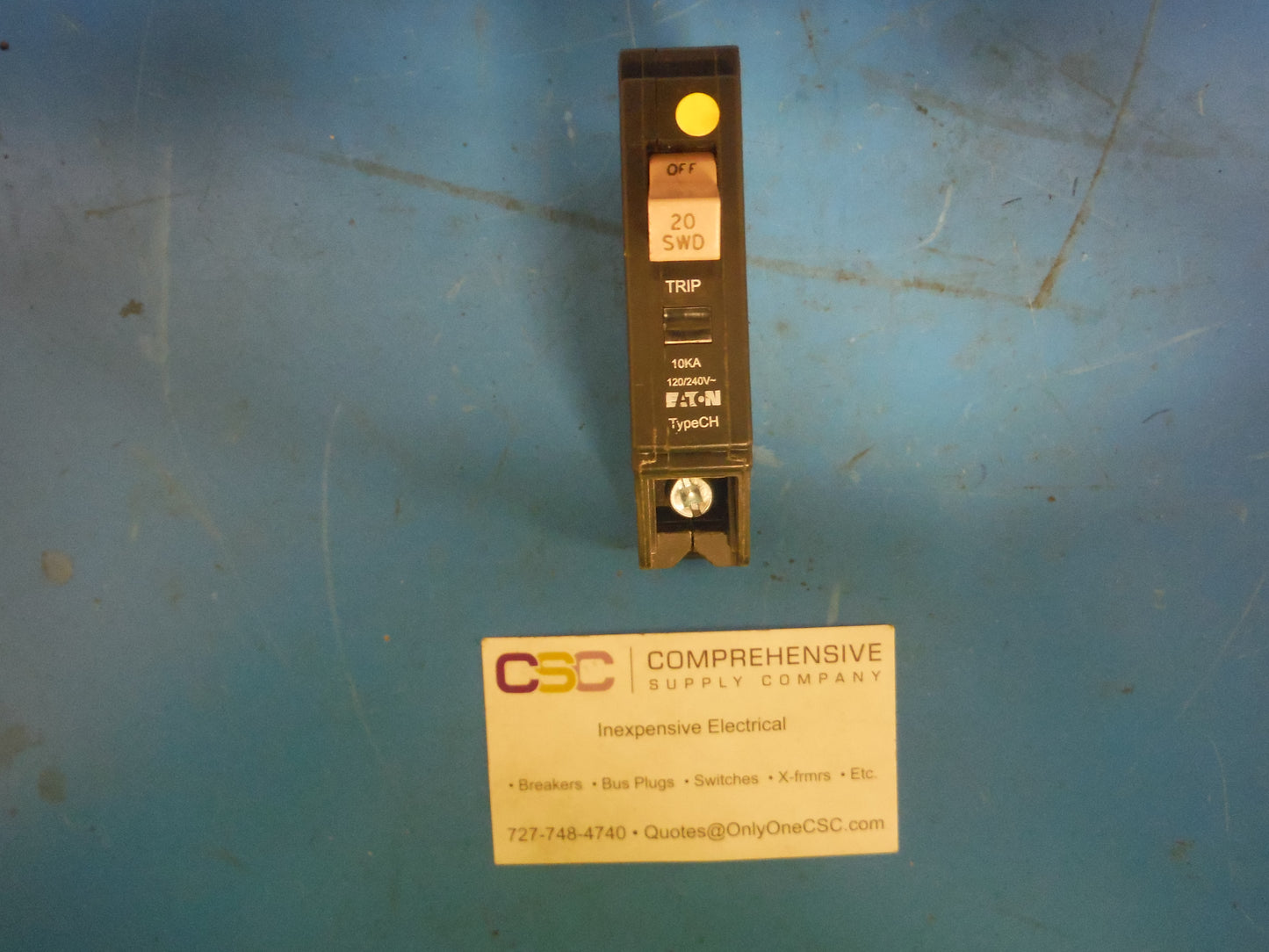 CHF120 - Eaton 20A Amp 1P Pole 10kA@120/240V Plug On Circuit Breaker