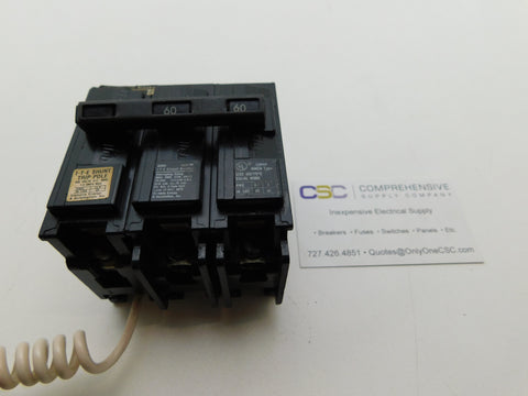 Q26000S01 - Siemens 60A Amp 2P Pole 10kA@120/240V Plug On Circuit Breaker - Older Series & 120V Shunt Trip