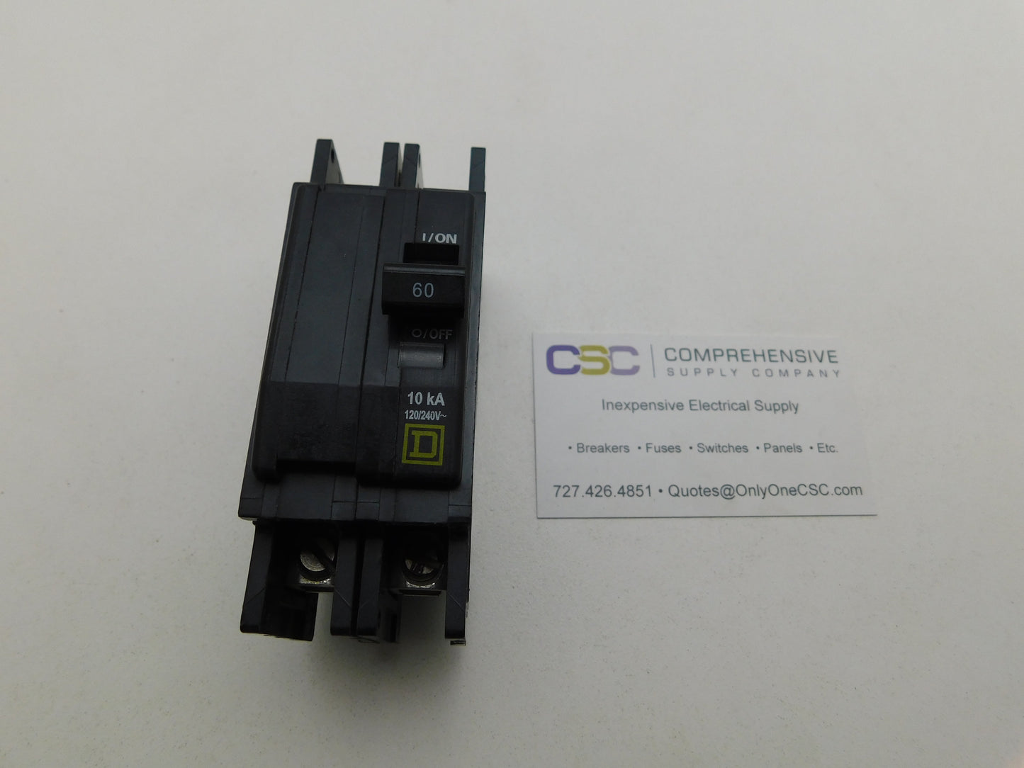 QOU260 - Square D 60A Amp 2P Pole 10kA@120/240V Feed Through Circuit Breaker