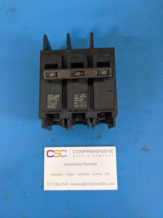 BQ3B040 - ITE 40A Amp 3P Pole 10kA@240V Bolt On Circuit Breaker
