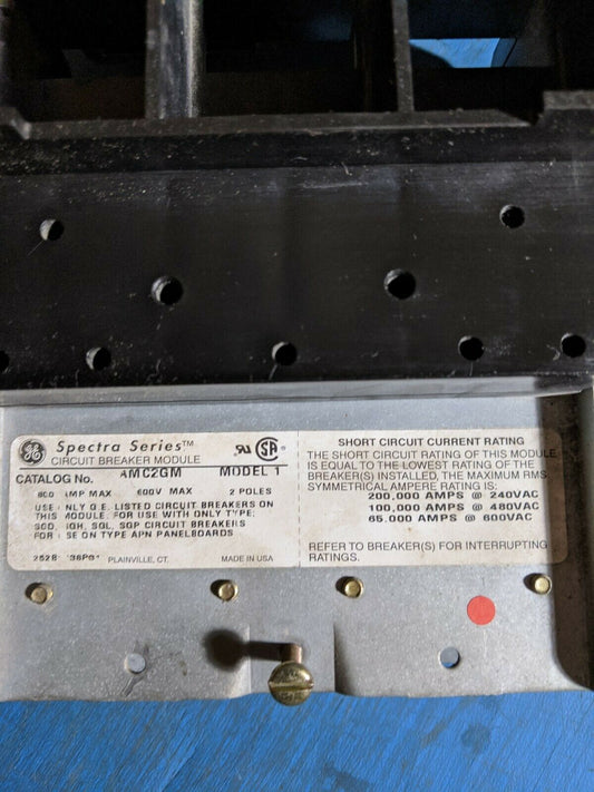AMC2GM - GE 600A Amp 2P Pole 600V Circuit Breaker Module For Sg Type Breakers In Apn Panelboards