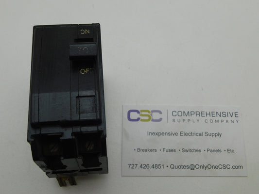 QO270 - Square D 70A Amp 2P Pole 10kA@120/240V Plug On Black Circuit Breaker W/Peg
