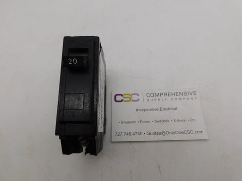 TQB1120 - GE 20A Amp 1P Pole 5kA@120/240V Bolt On Circuit Breaker - Older Series