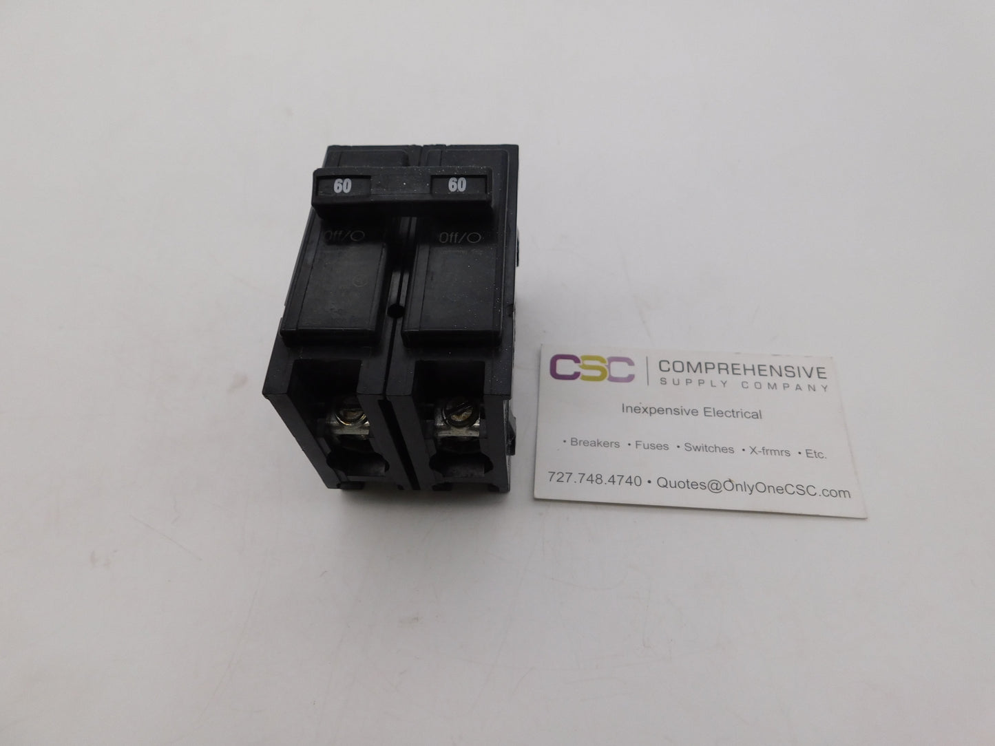 BR260 - Bryant 60A Amp 2P Pole 10kA@120/240V Plug On Circuit Breaker