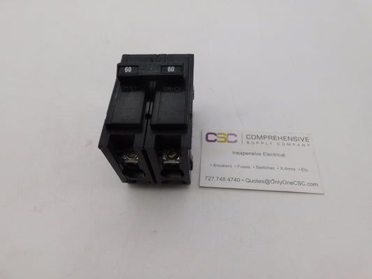 BR260 - Bryant 60A Amp 2P Pole 10kA@120/240V Plug On Circuit Breaker
