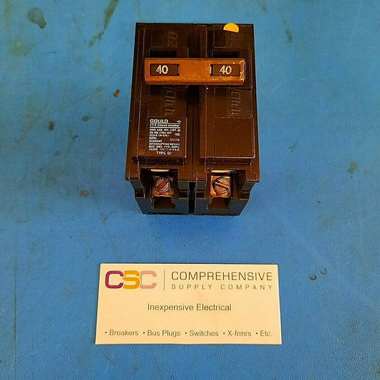 Q240 - ITE 40A Amp 2P Pole 10kA@120/240V Plug On Circuit Breaker - Older Series