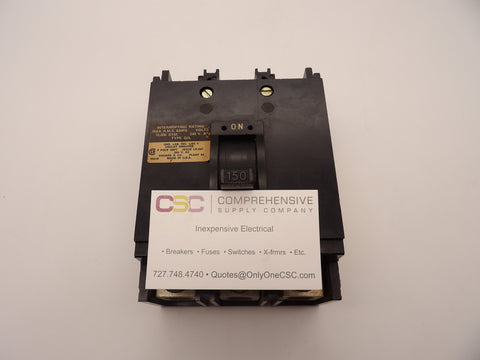 Q2L3150 - Square D 150A Amp 3P Pole 10kA@240V Feed Through Circuit Breaker
