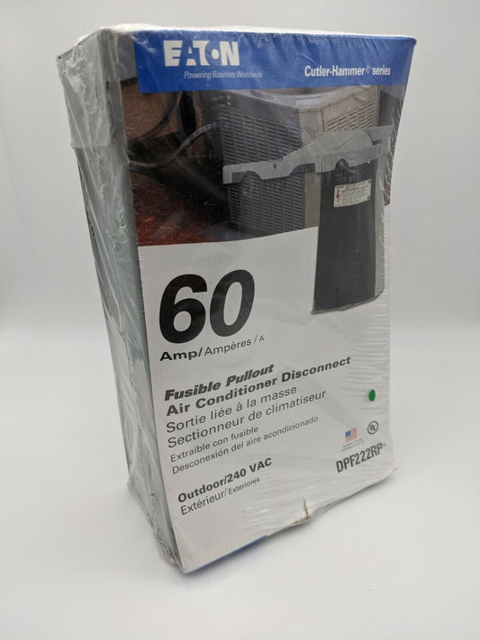 DPF222RP - Cutler Hammer 60A Amp 240V Fusible Pullout Outdoor Air Cond Disconnect