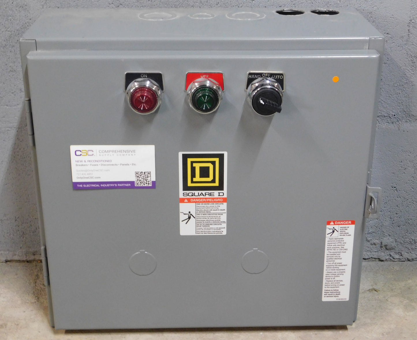 8903LG60V026P51P52 - Square D 30A Amp 6P Pole 600V Electrically Held Lighting Contactor W/110/120V Coil - 8903Lg60V02