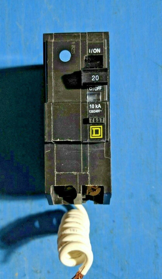 QOB220EPD - Square D 20A Amp 2P Pole 10kA@120/240V Bolt On Ground Fault GFCI Equipment Protection Device Circuit Breaker