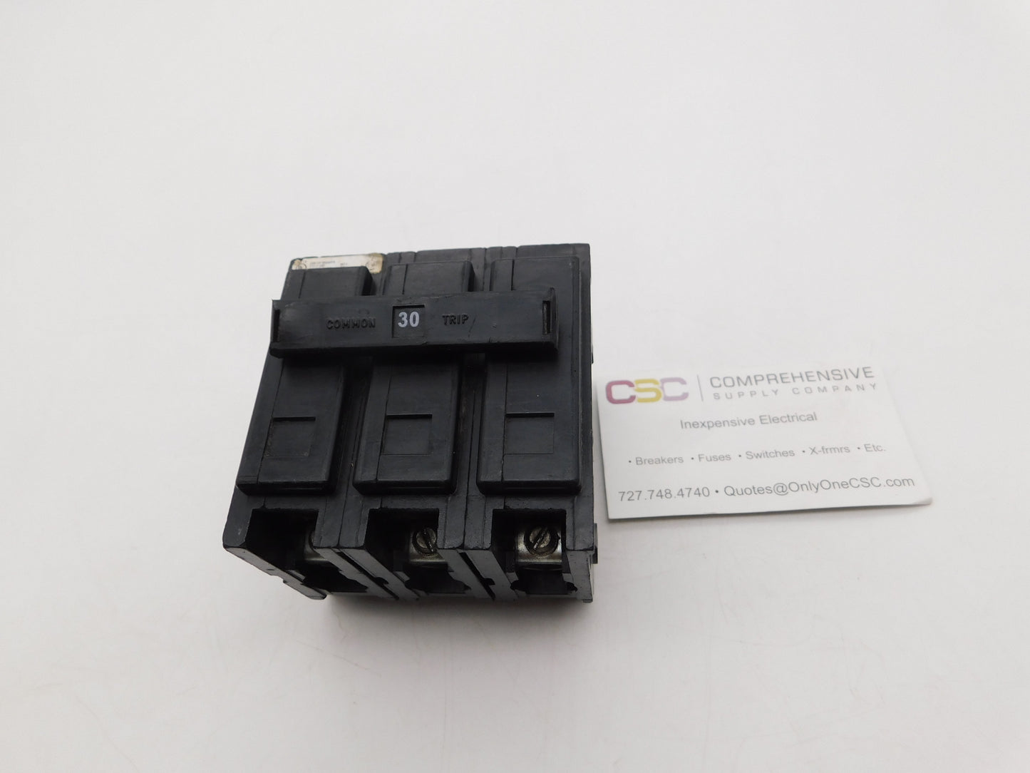 QBHW3030H - Eaton 30A Amp 3P Pole 22kA@240V Bolt On Quicklag Circuit Breaker