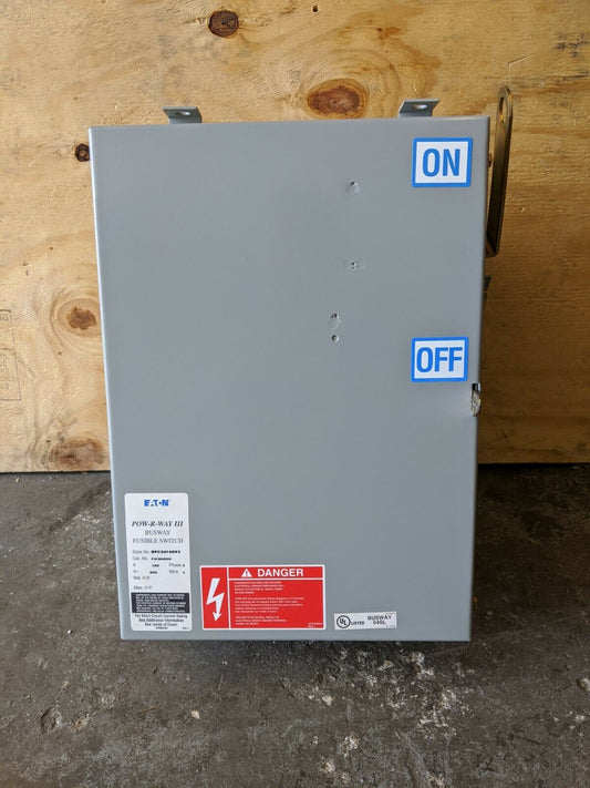 P3F363RGH - Cutler Hammer 100A Amp 600V 3Ph/3W Vertical Fusible P3F Busway Switch Bus Plug