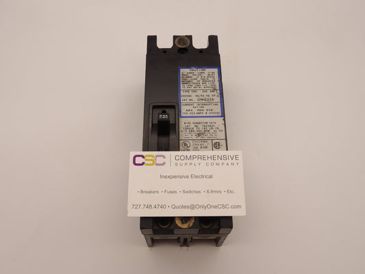 CHH2225 - Cutler Hammer 225A Amp 2P Pole 100kA@240V Bolt On Circuit Breaker