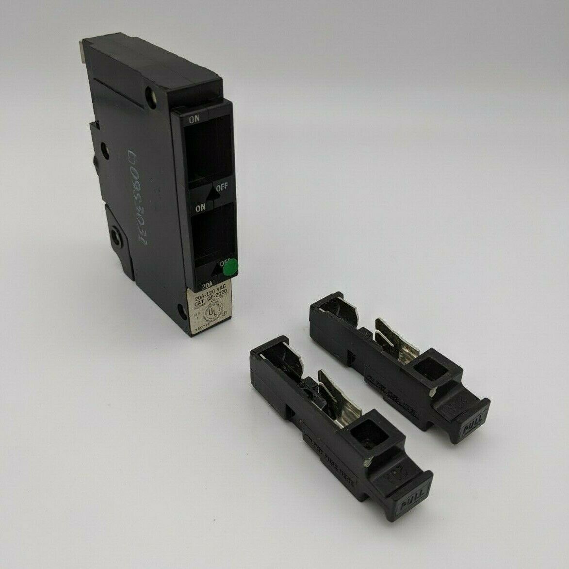 QF-2020 - Square D 20/20A Amp 2X1P Pole 10kA@120V Plug On Duplex Fuse Pull Circuit Breaker/ Misc Switch