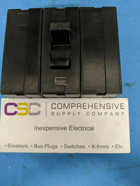 EH34050 - Square D 50A Amp 3P Pole 14kA@480Y/277V Plug On Circuit Breaker