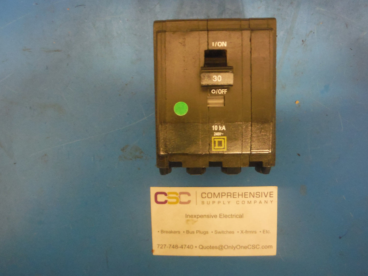 QOB330 - Square D 30A Amp 3P Pole 10kA@240V Bolt On Circuit Breaker