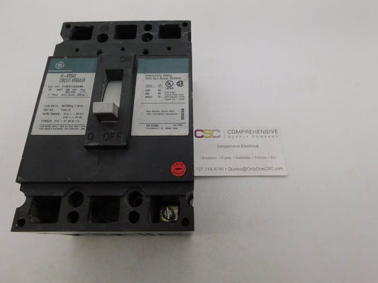 THED124030 - GE 30A Amp 2P Pole 25kA@480V Bolt On Circuit Breaker