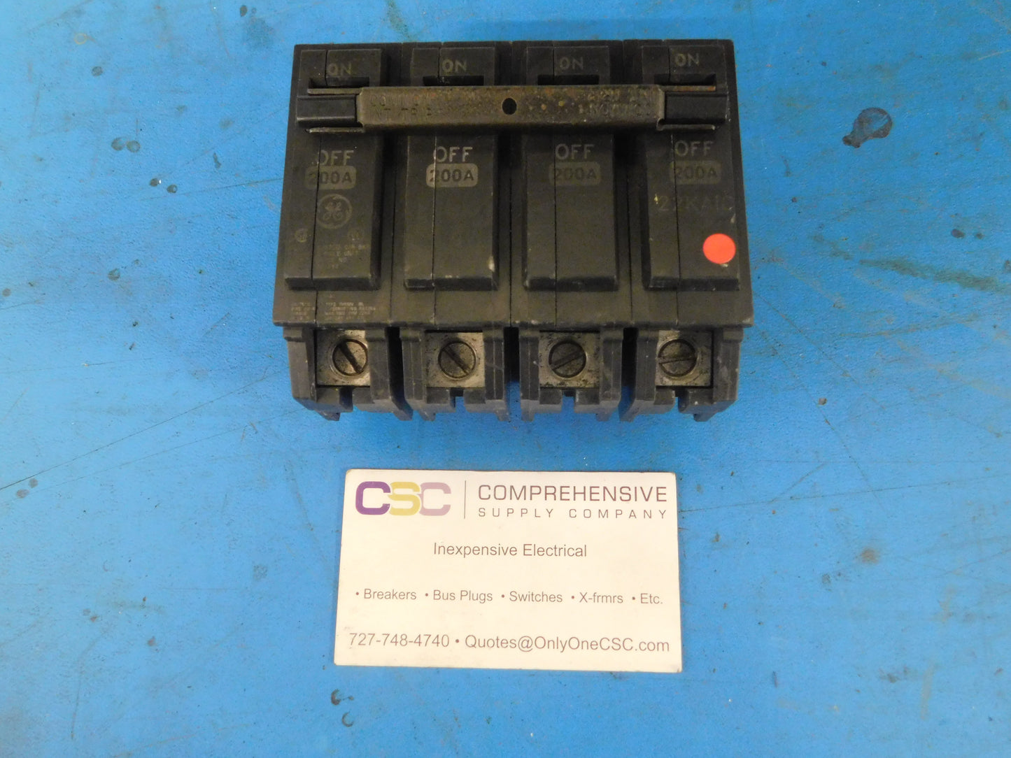 THQMV200WL - GE 200A Amp 2P Pole 22kA@120/240V Plug On Main Circuit Breaker W/Lugs