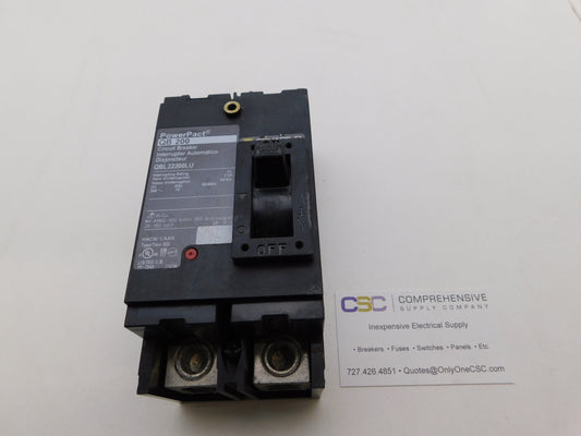 QBL22200LU - Square D 200A Amp 2P Pole 10kA@240V Feed Through Powerpact Circuit Breaker