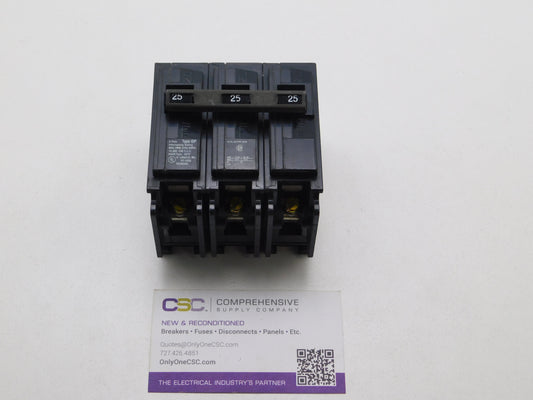 Q325 - Siemens 25A Amp 3P Pole 10kA@240V Plug On Circuit Breaker - Older Series