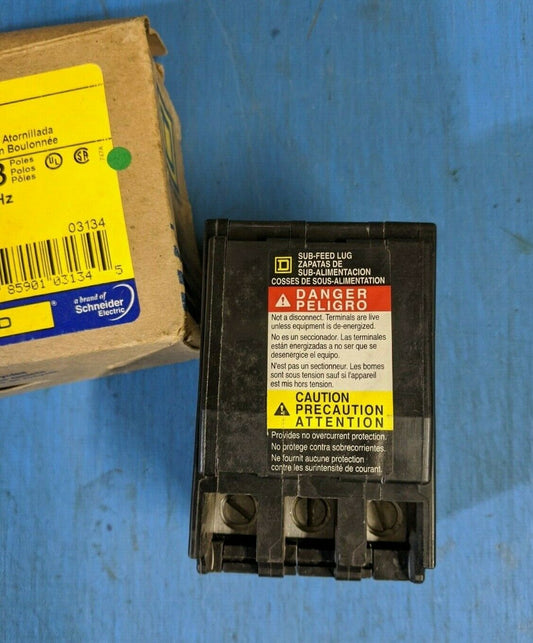 QOB3125SL - Square D 125A Amp 3P Pole 10kA@240V Bolt On Subfeed Lug Kit