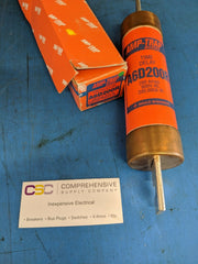 A6D200R - Gould Shawmut 200A Amp 600V Class Rk1 Amp Trap 2000 Blade Fuse