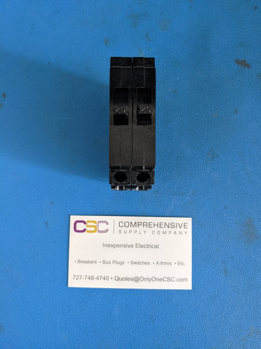QT1-2020 - Siemens 20/20A Amp 2X1P Pole 10kA@120/240V Plug On Duplex Circuit Breaker