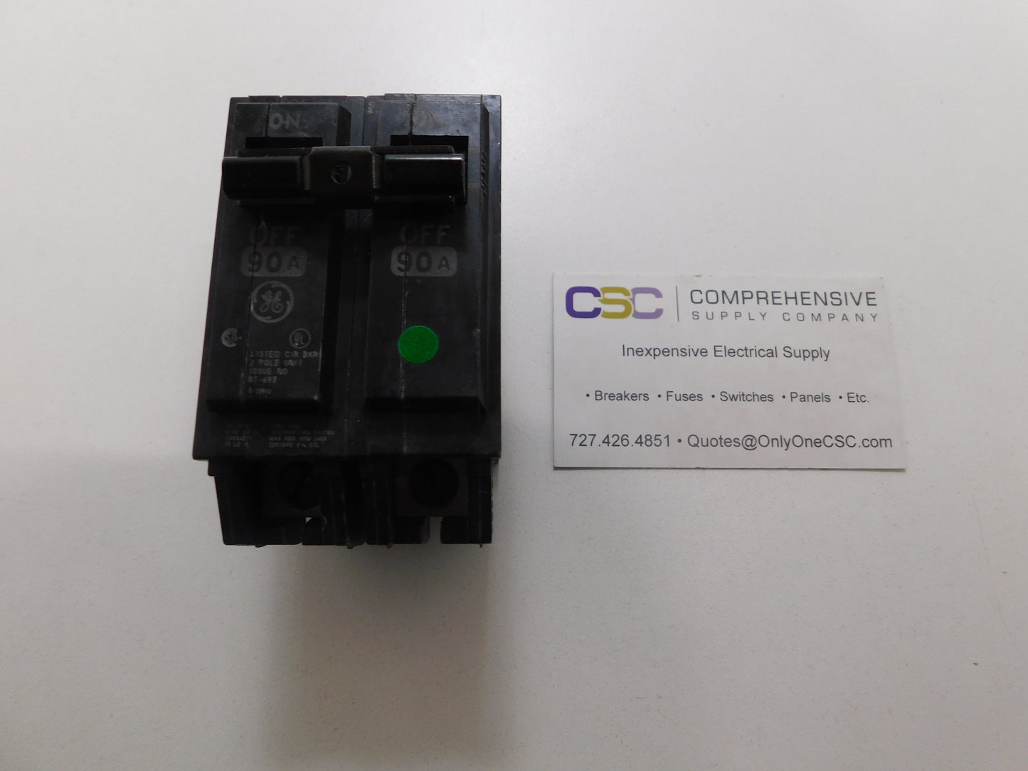THQL2190 - GE 90A Amp 2P Pole 10kA@120/240V Plug On Circuit Breaker
