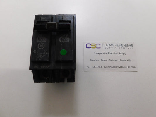 THQL2190 - GE 90A Amp 2P Pole 10kA@120/240V Plug On Circuit Breaker