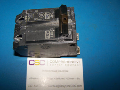 THQB2150 - GE 50A Amp 2P Pole 10kA@120/240V Bolt On Circuit Breaker
