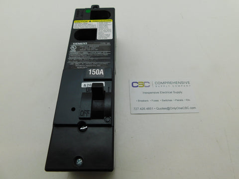 QS2150 - Siemens 150A Amp 2P Pole 10kA@120/240V Plug On Main Circuit Breaker