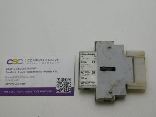 100MC - Allen Bradley 10A Amp 600V Auxiliary Contact
