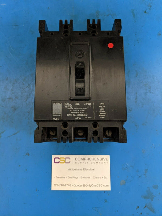 EB3030 - Westinghouse 30A Amp 3P Pole 10kA@240V Bolt On Circuit Breaker