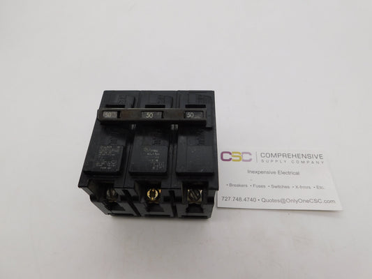 Q350 - ITE 50A Amp 3P Pole 10kA@240V Plug On Circuit Breaker - Older Series