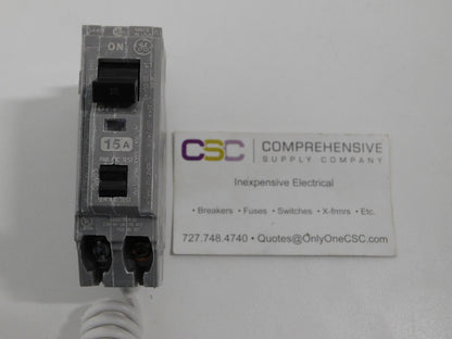 THHQB1115AF2 - GE 15A Amp 1P Pole 22kA@120/240V Bolt On Arc Fault AFCI Circuit Breaker