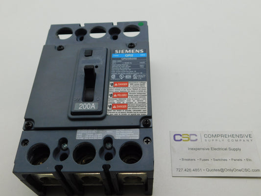 QR23B200 - Siemens 200A Amp 3P Pole 10kA@240V Bolt On Circuit Breaker
