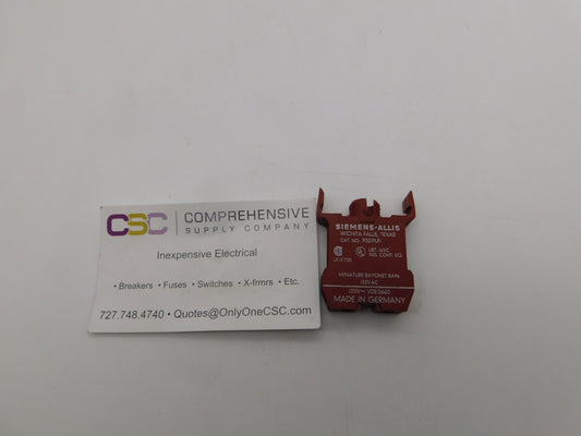 P30PLF1 - Siemens 120V Ba9S Bayonet Allis P30 Plf1 Contact Block For Push Button Switch