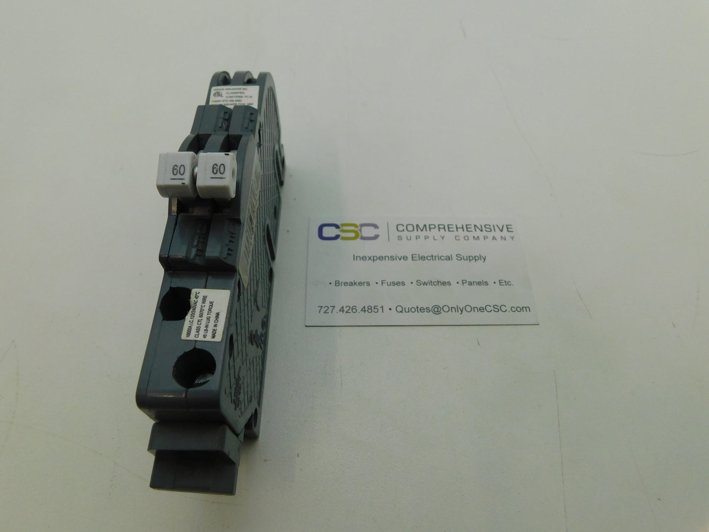 UBIZ-0260 - Connecticut Electric 60A Amp 2P Pole 10kA@120/240V Plug On Zinsco Replacement Circuit Breaker