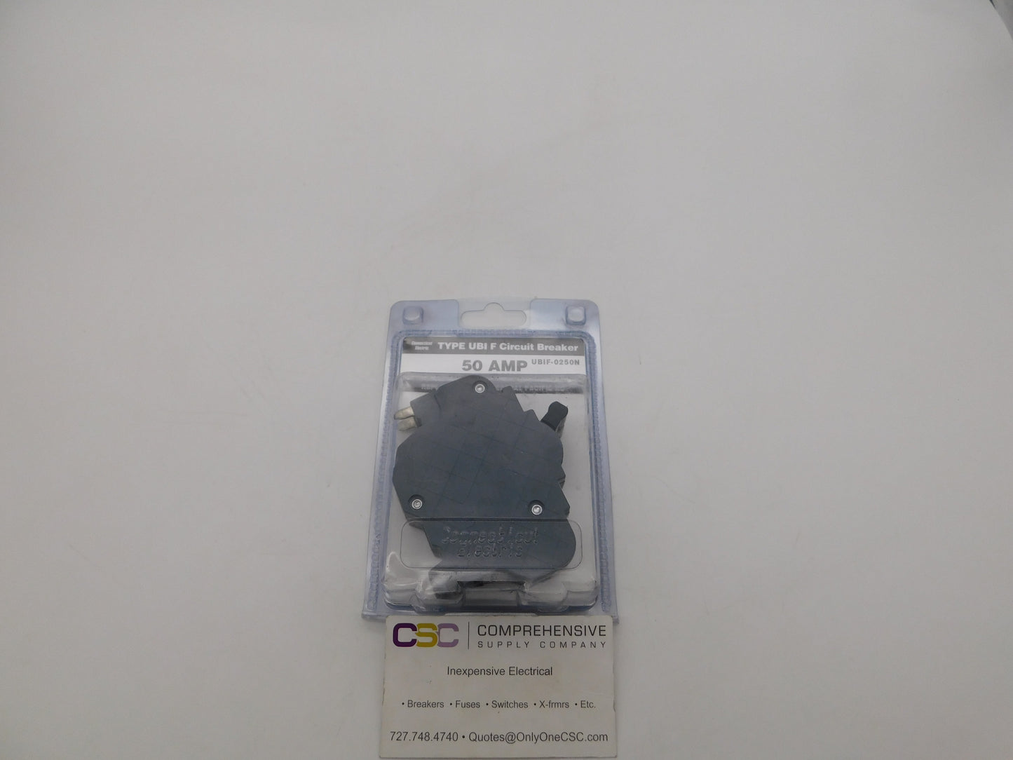 UBIF-0250N - Connecticut Electric 50A Amp 2P Pole 10kA@120/240V Plug On Thin Fpe Replacement Circuit Breaker