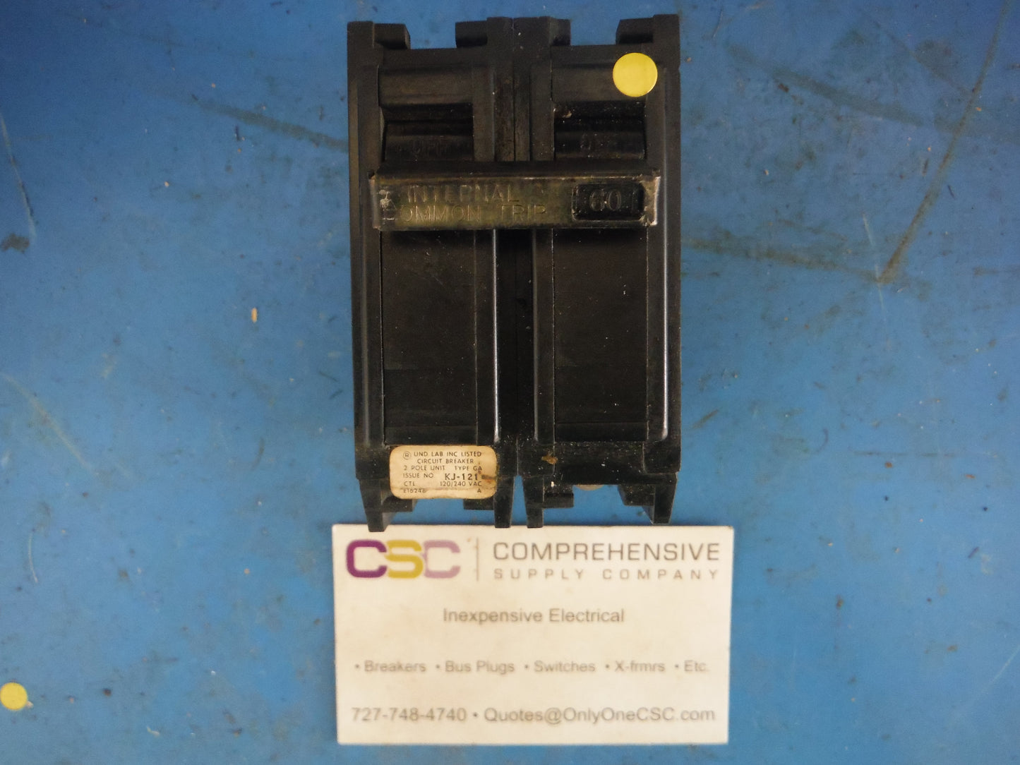 GA260 - General Switch 60A Amp 2P Pole 10kA@120/240V Plug On Circuit Breaker